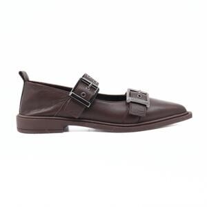 NEW ATELIERS women's ciara leather flats in brown